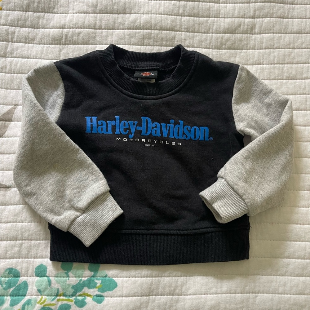 Harley-Davidson Kids Black and Gray Hoodie